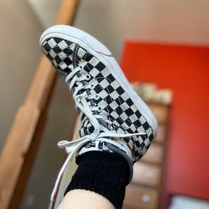 vans x UO high top checkered vans!